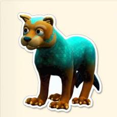 Fountain lion icon for Two Point Museum Zooseum.