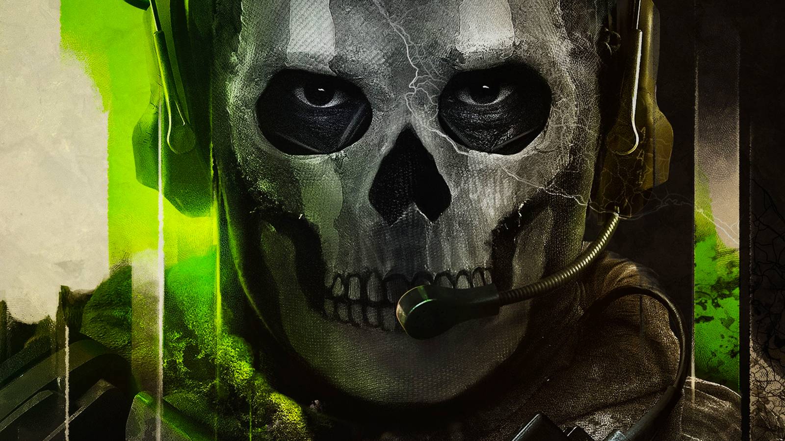 Ghost on the cover of Call of Duty Modern Warfare II.