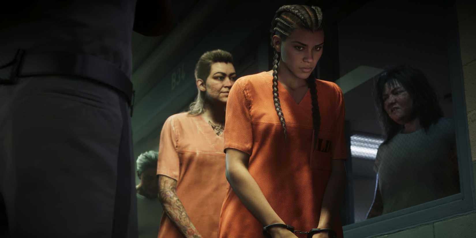 Lucía en la cárcel en Grand Theft Auto 6.