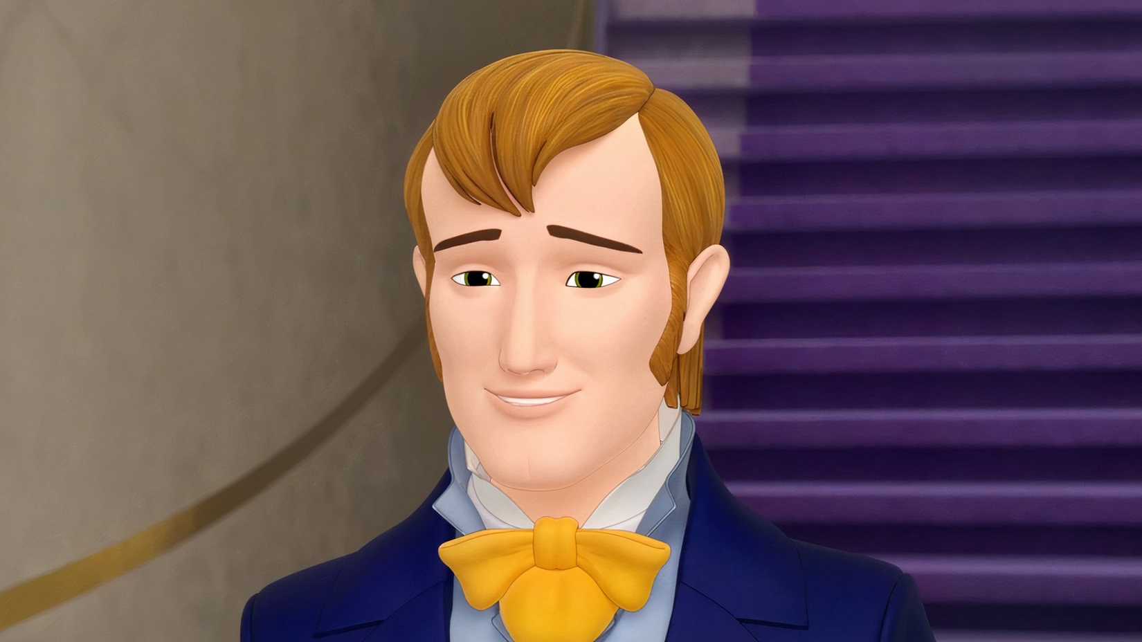 King Roland II of Sofia the first close-up shot taken from the shoulders. 