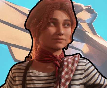 Maelle from Clair Obscur on The Game Awards background