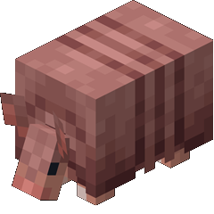 Minecraft armadillo portrait.