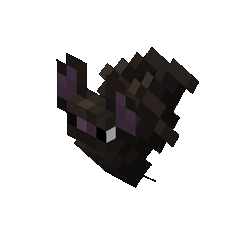 Minecraft bat portrait.