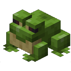 Minecraft Frog portrait.