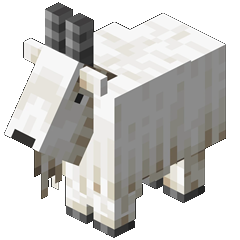Minecraft Goat portrait.