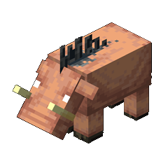 Minecraft hoglin portrait.