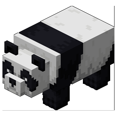 Minecraft panda portrait.