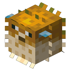 Minecraft Pufferfish portrait.