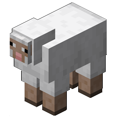 Minecraft Sheep portrait.