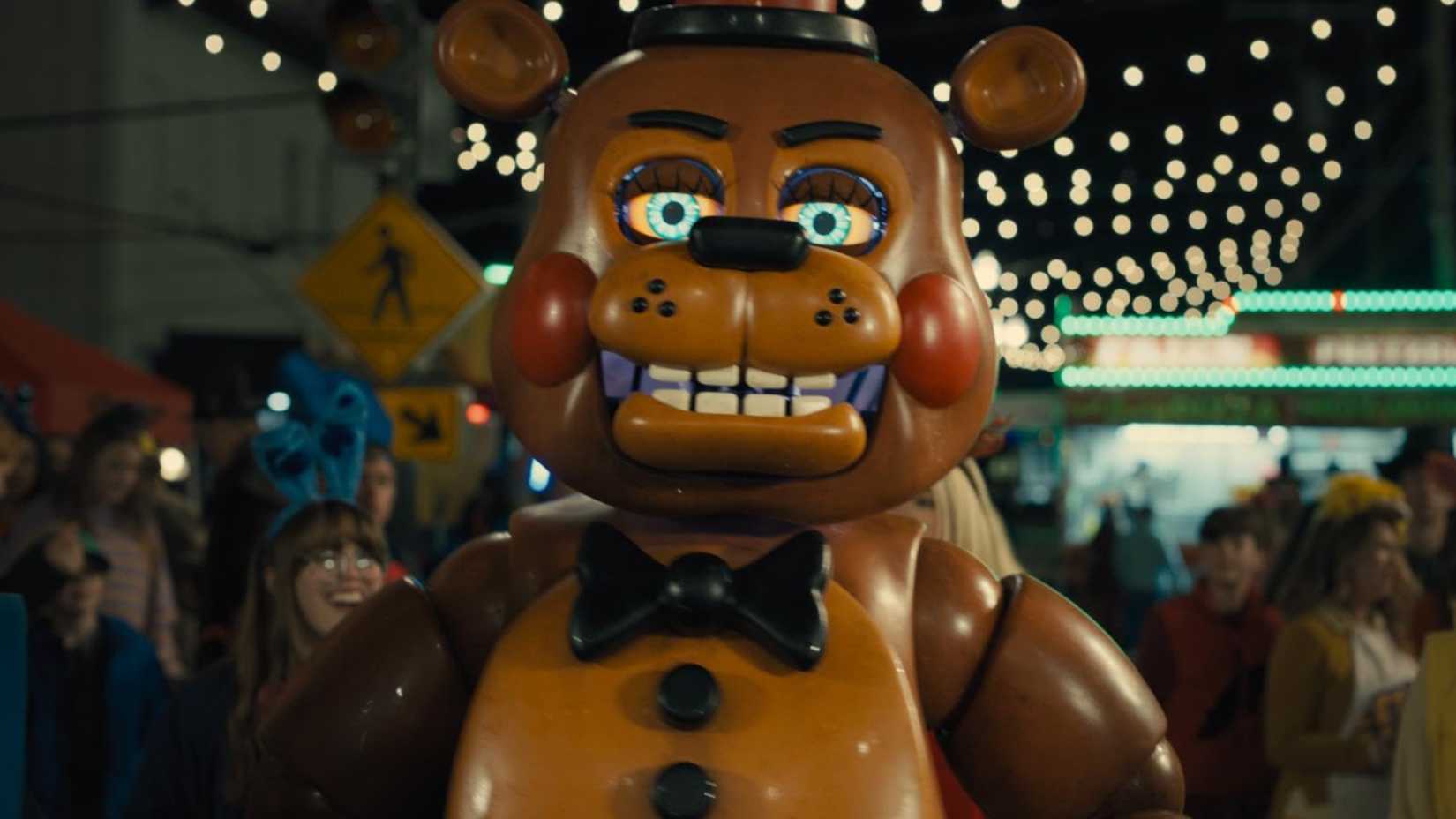 Freddy Fazbear appears on Five Nights at Freddy's.