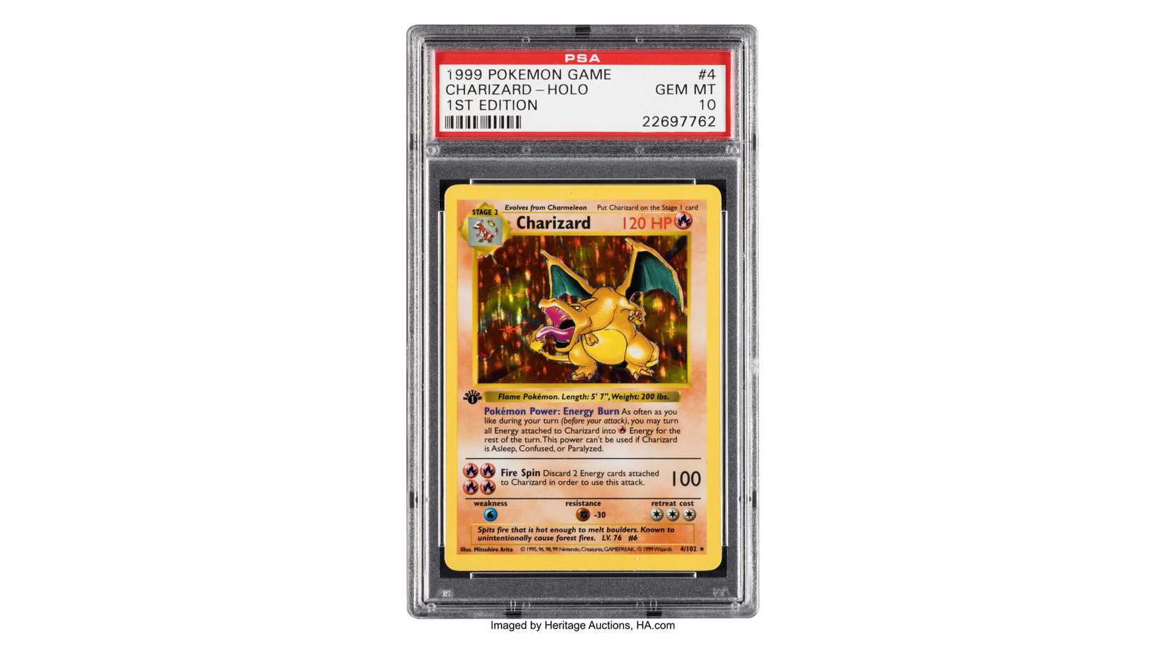 PSA 10 First Edition Charizard Pokemon Card Sells For Record-Breaking $550,000 PSA 10 First Edition Charizard Pokemon Card Sells For Record-Breaking $550,000