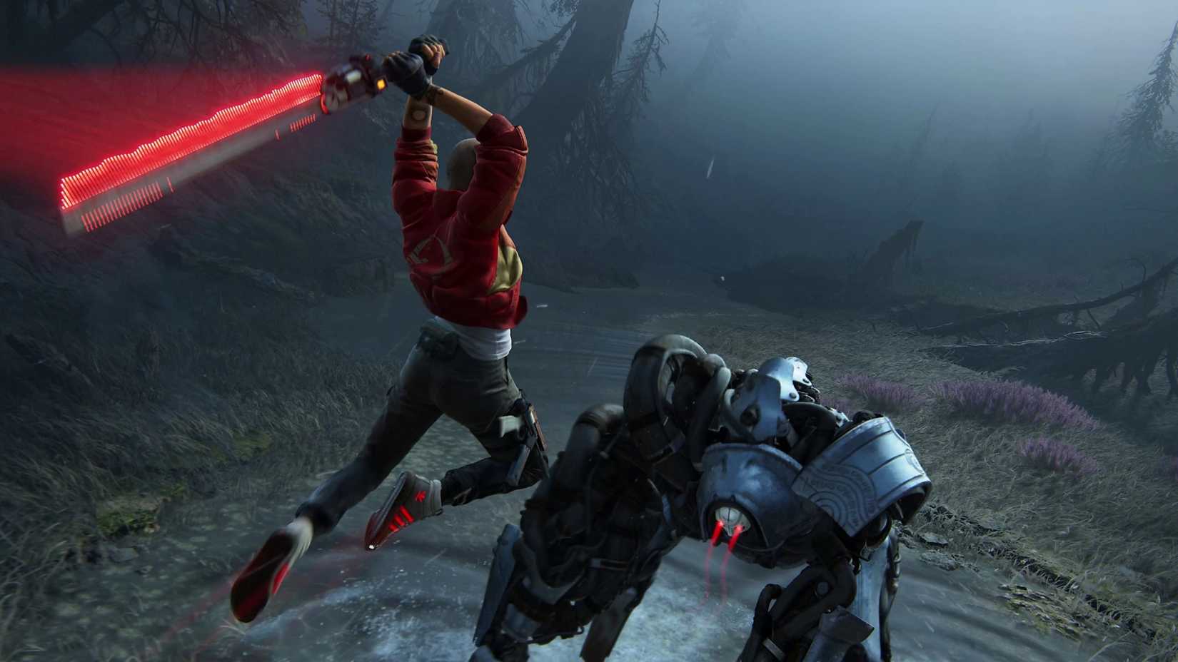 The player prepares to attack a robot in Intergalatic: The Heretic Prophet