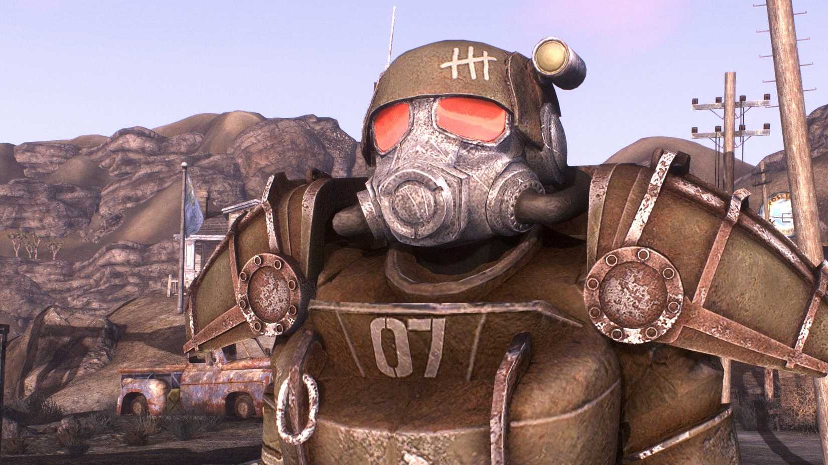 NCR power armor from the TV show Fallout in New Vegas.