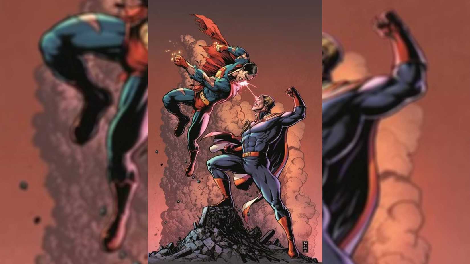 homelander fighting superman.