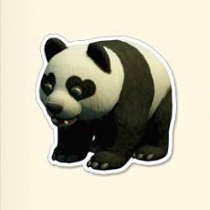 Painted Panda icon for Two Point Museum Zooseum.