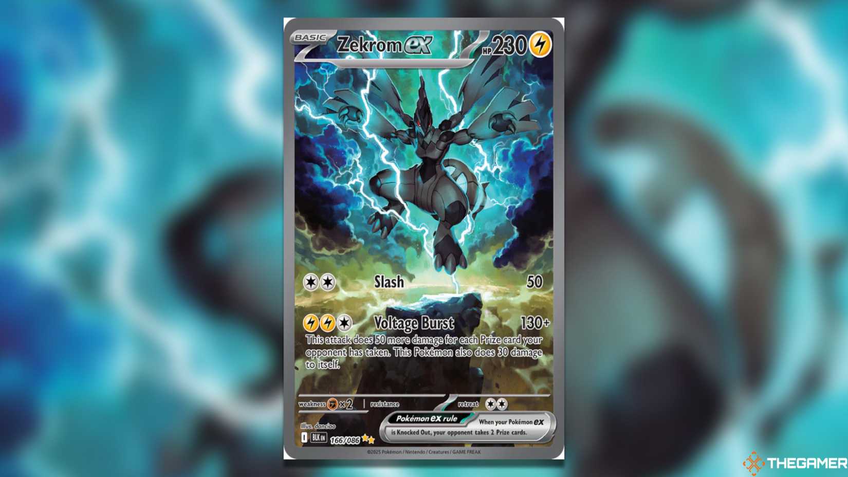 Black Bolt Zekrom ex SIR from Pokemon TCG.