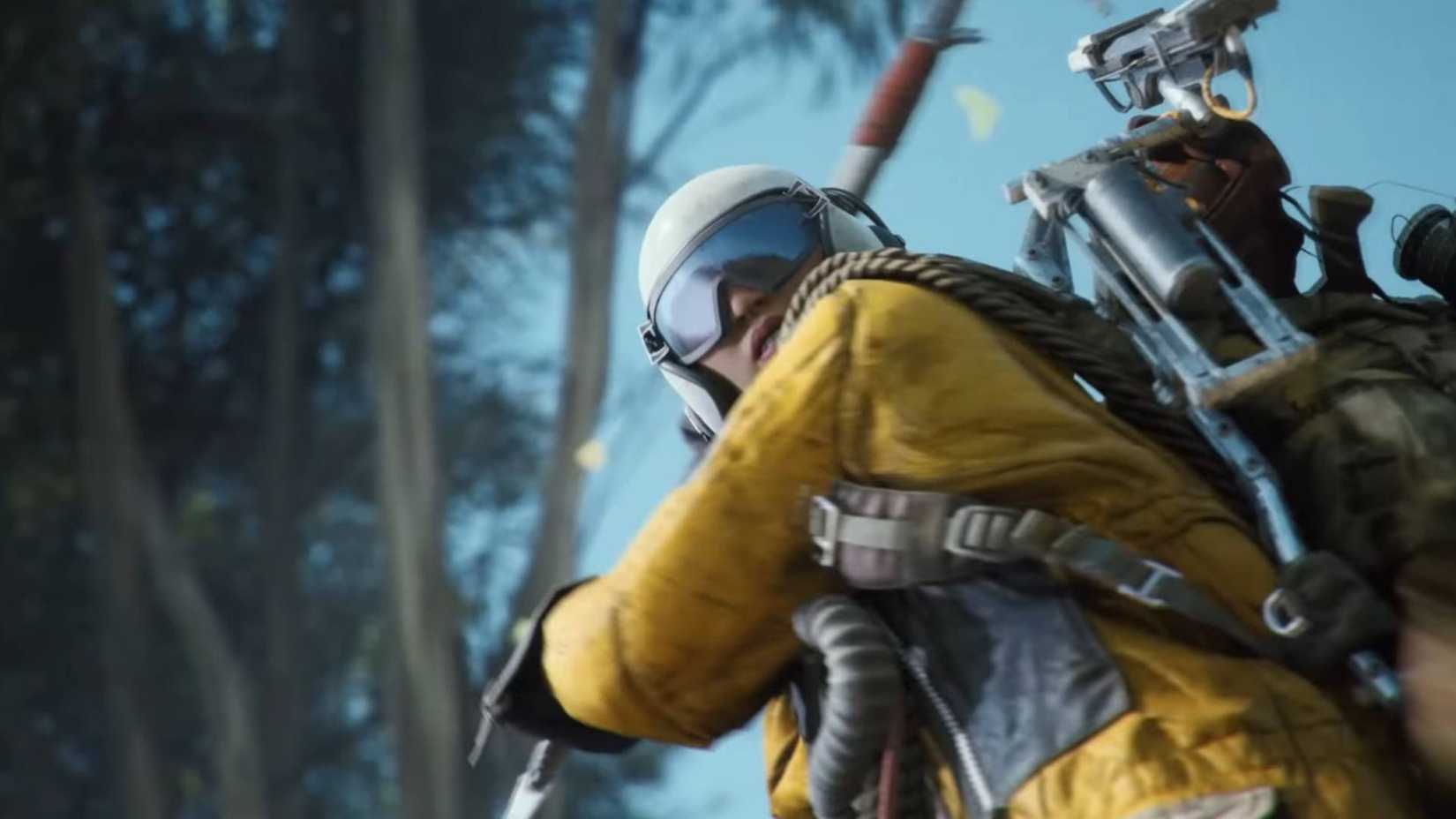 A raider swinging a crowbar at the screen in Arc Raiders.