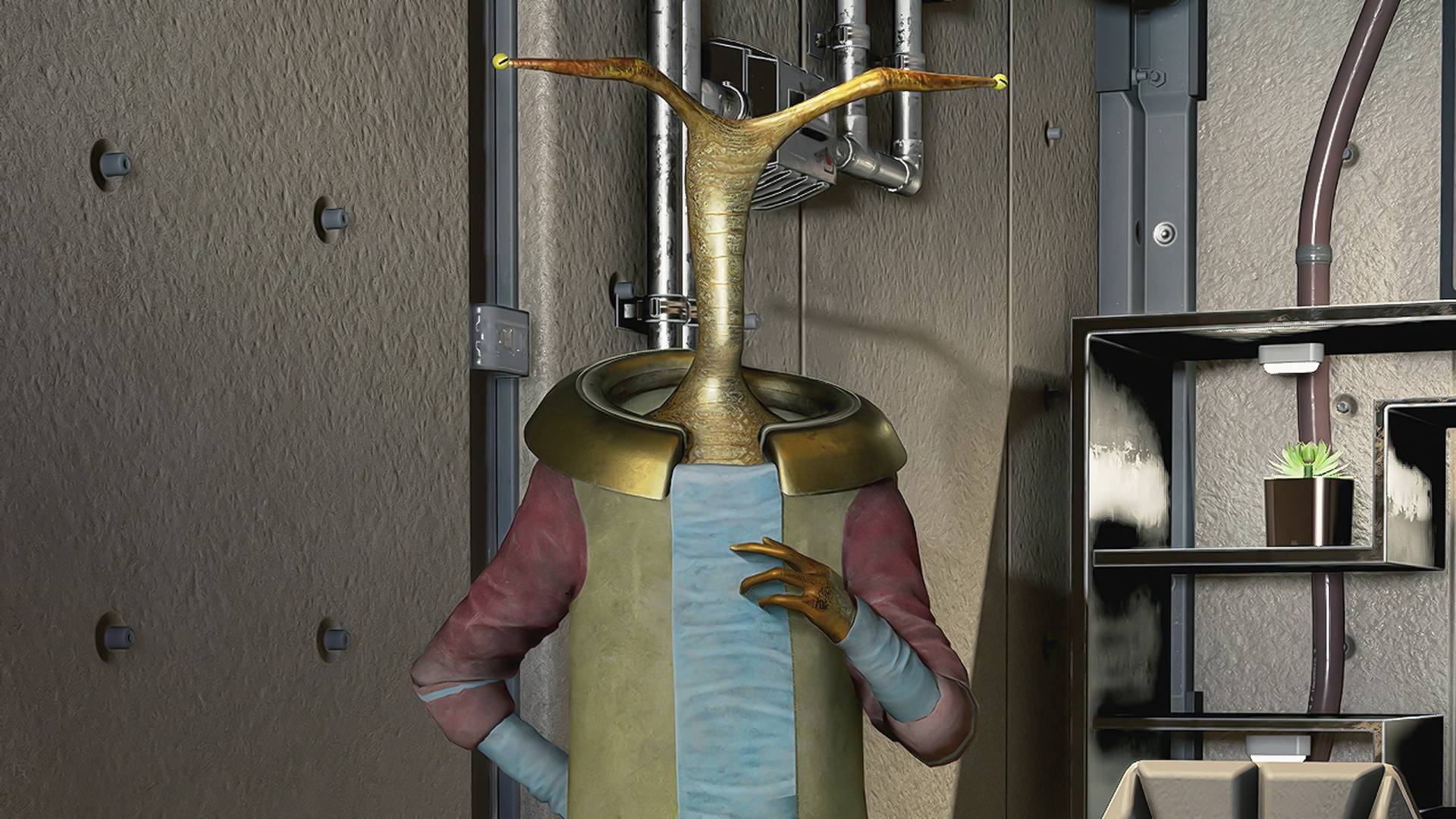 Snail humanoid mod in Starfield.