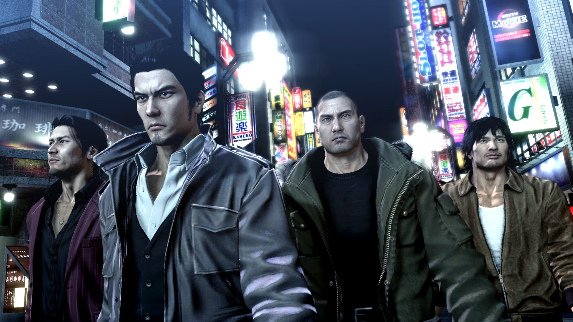 All of the main characters in Yakuza 5. 