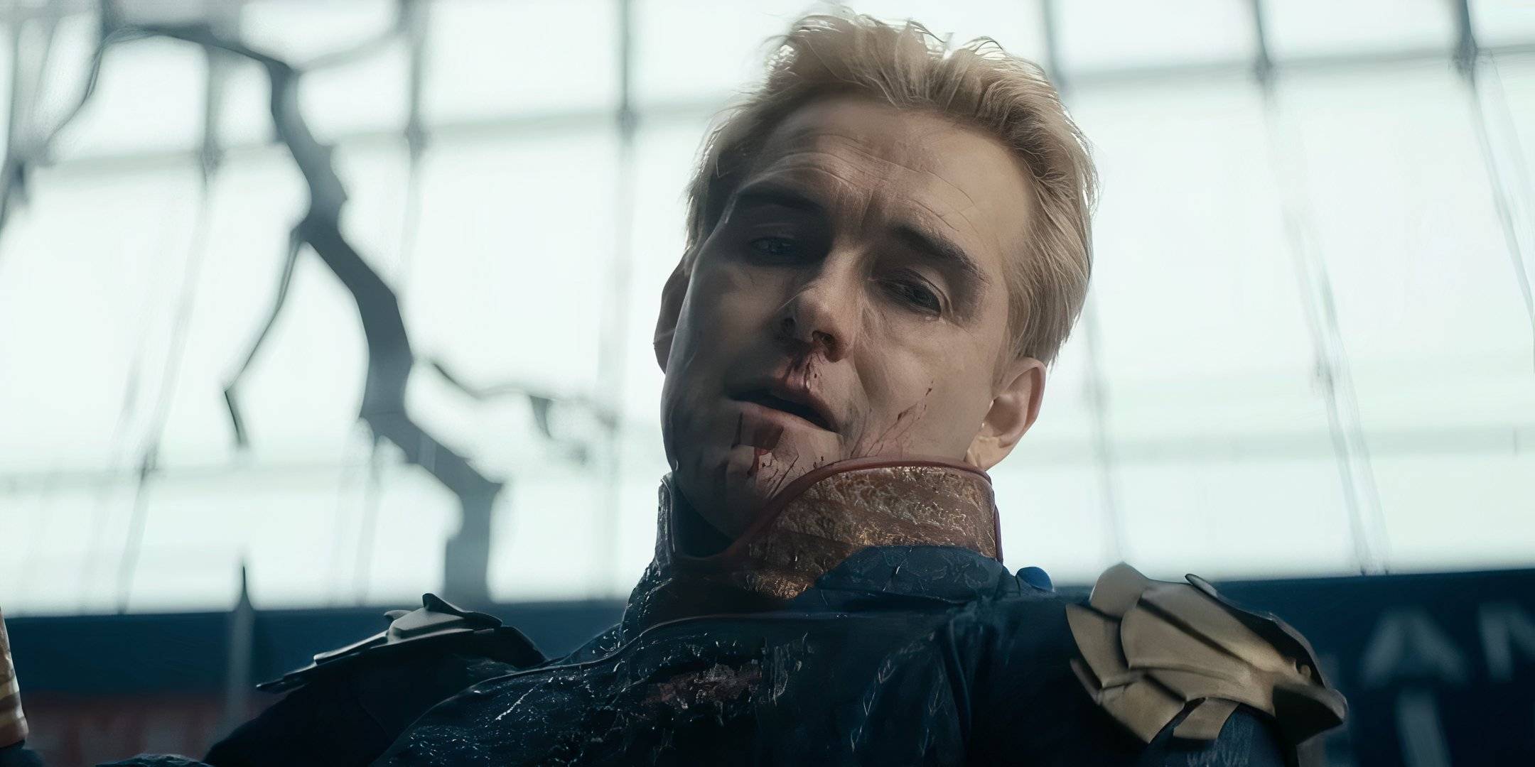 Homelander beating someone in The Boys season 5.