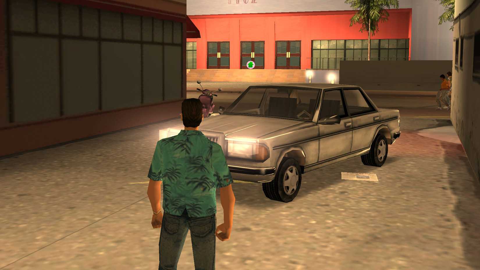 Tommy Vercetti takes a look at the cars and hideouts in GTA Vice City running in his web browser.