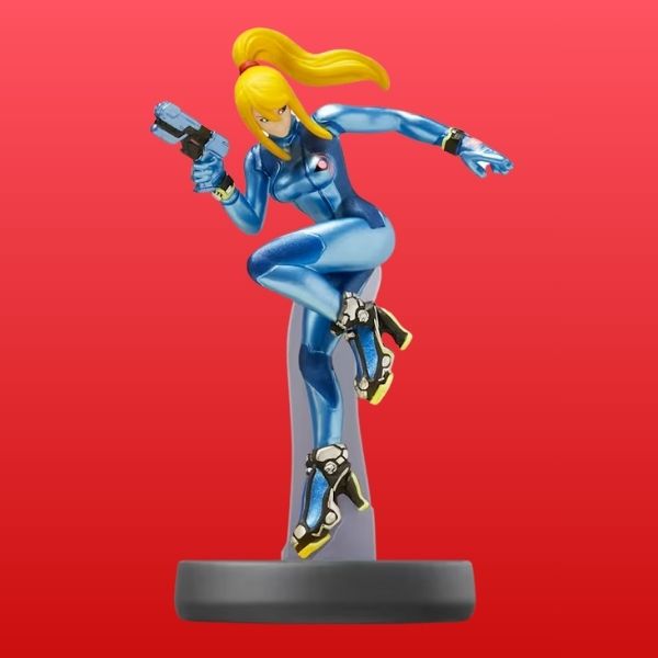 Zero Suit Samus Super Smash Bros. Amiibo.