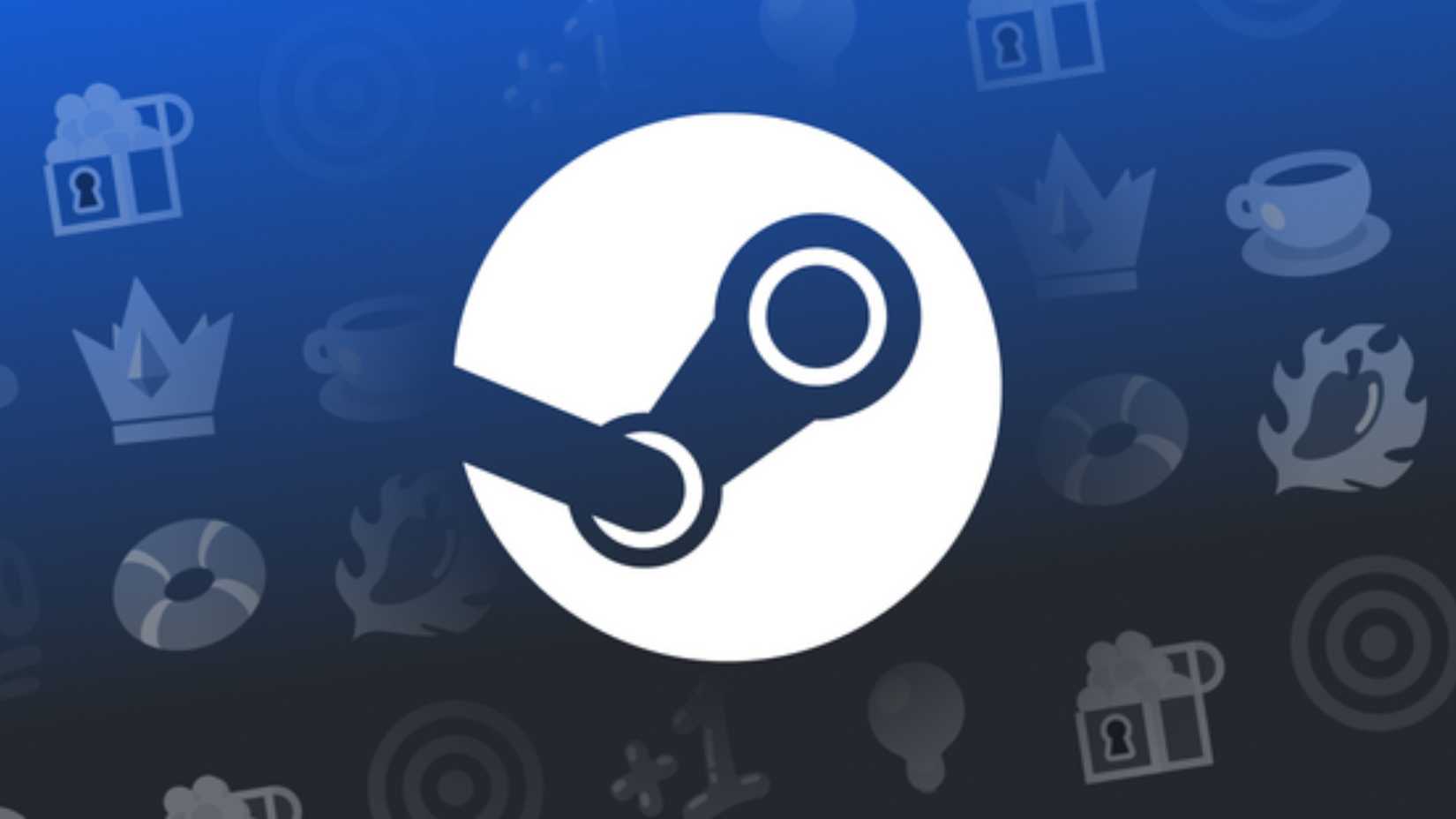 A steam logo in front of lots of little icons