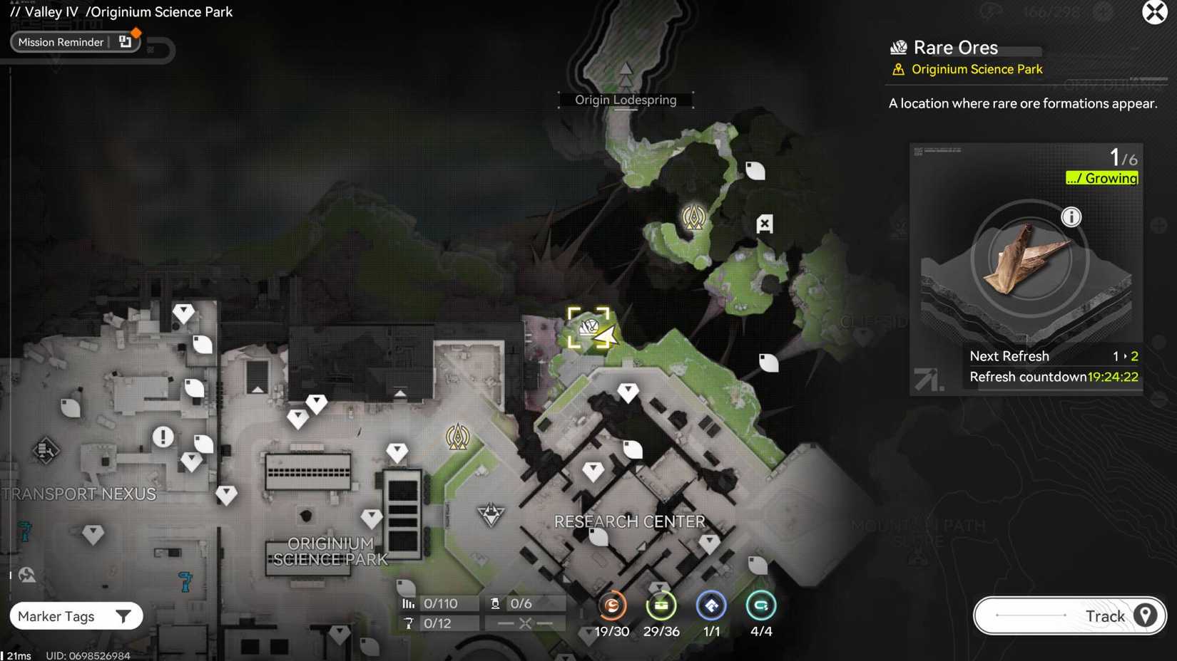 Kalkonyx locations marked on the map in Arknights: Endfield.