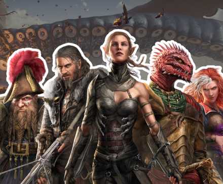 Divinity Original Sin 2 cast in front of Baldur's Gate 3 opening scene