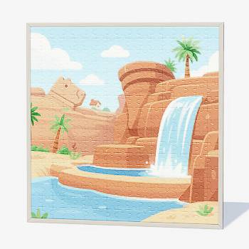 Hartopia Puzzle Image - 42 Onsen Mountain Lake.