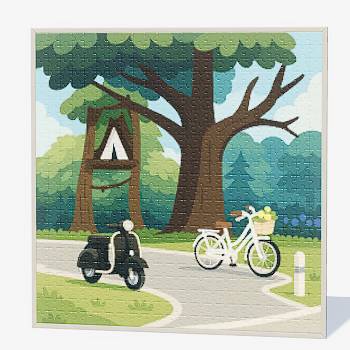 Hartopia Puzzle Image - 54 Suburban Parking.