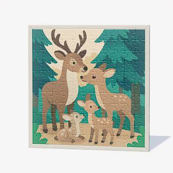 Heartopia Puzzle Image - 77 Happy Deer Family.