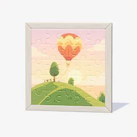 Hartopia Puzzle Image - 8 Hot Air Balloons.