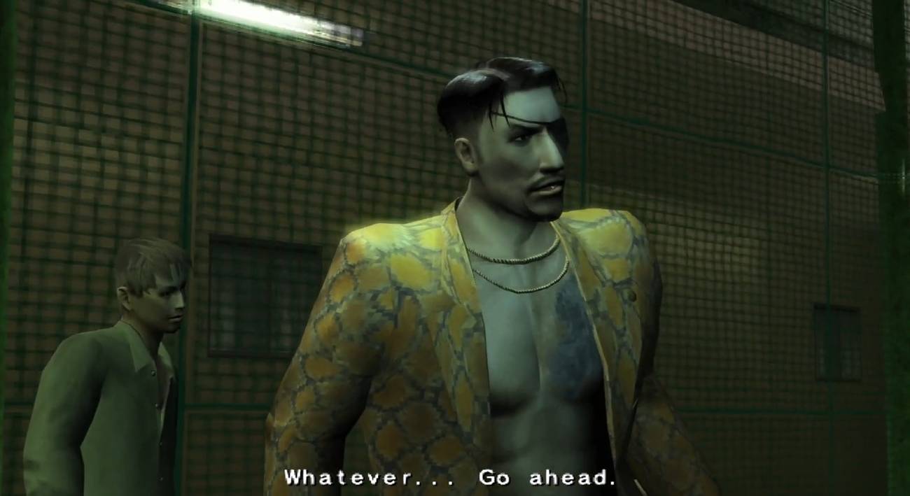 Majima from Yakuza on PlayStation 2.