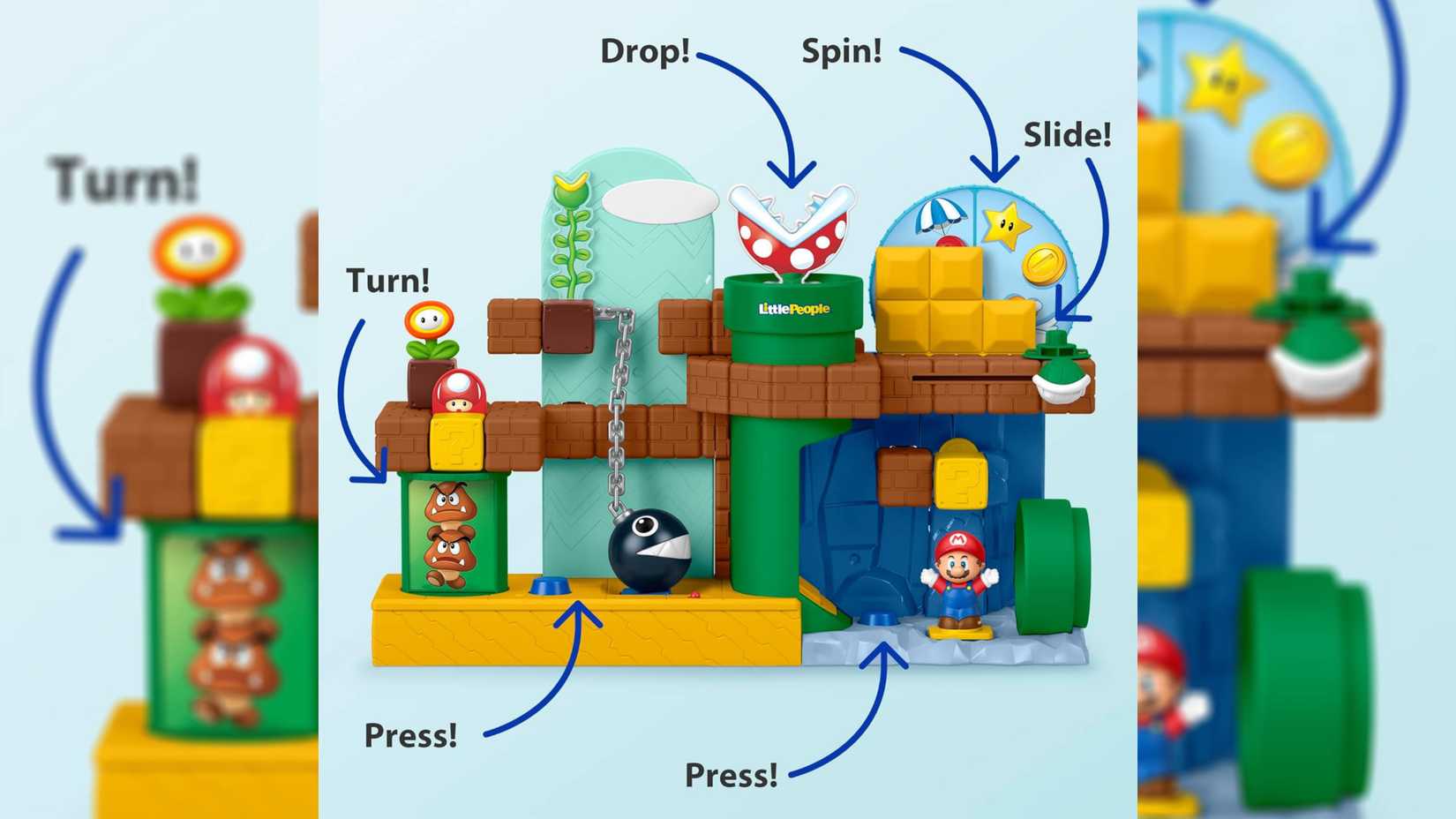 my mario mushroom kingdom people set.