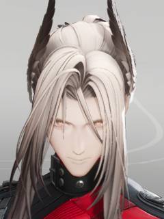 Arknights_ Endfield मा Pogranchik, लामो खैरो कपाल र सिङ भएको चरित्र।