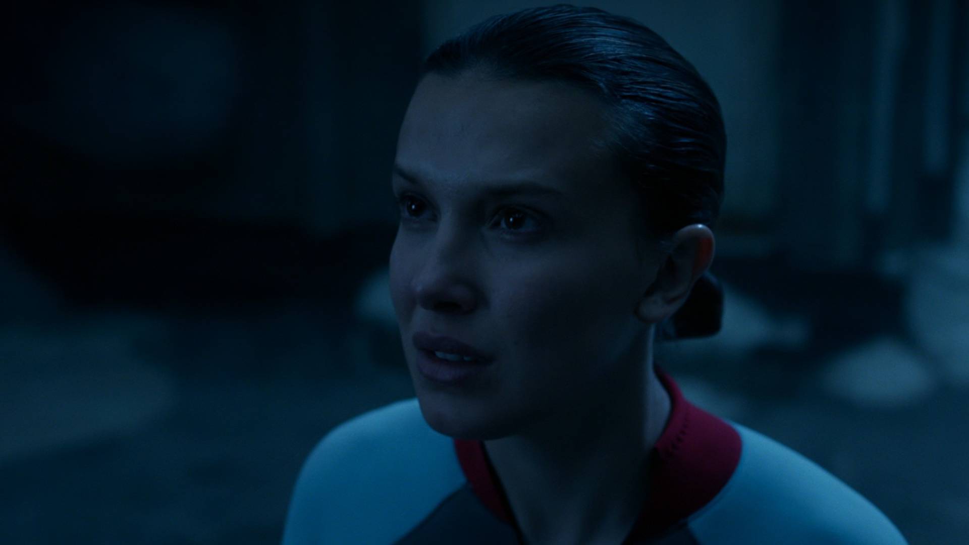 Eleven from Stranger Things.