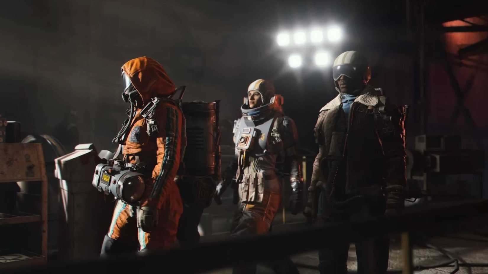 Three raiders preparing to go topside in Arc Raiders.