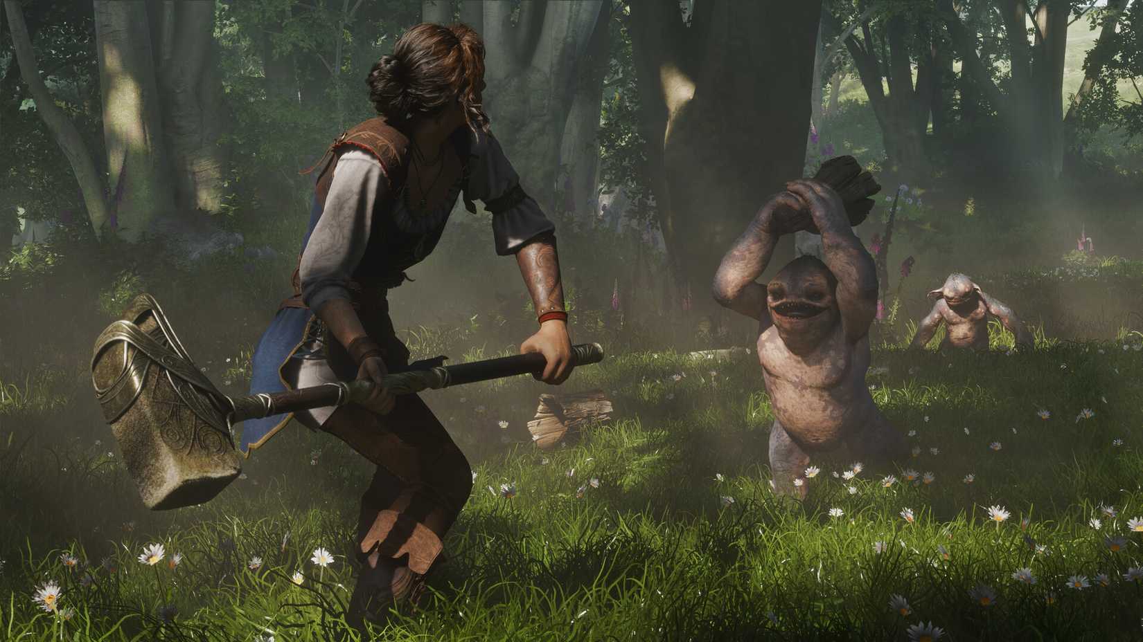 Players prepared to attack the oncoming hops in Fable. 