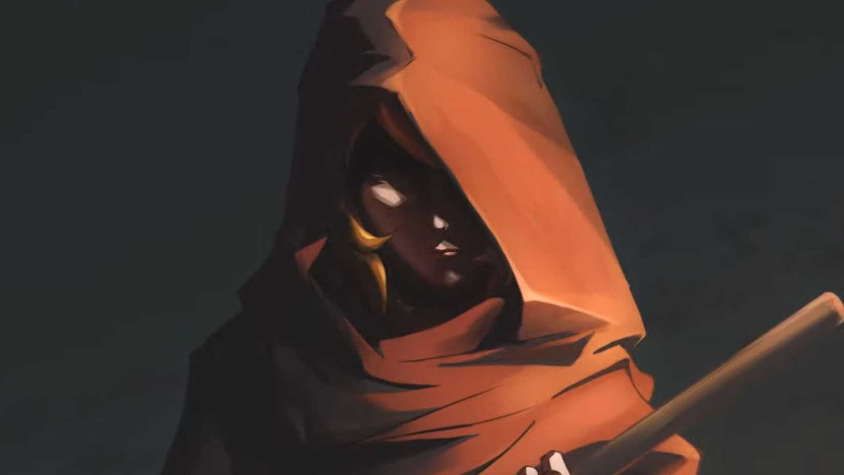 castlevania belont's curse screenshot showing a female main character in a hood.