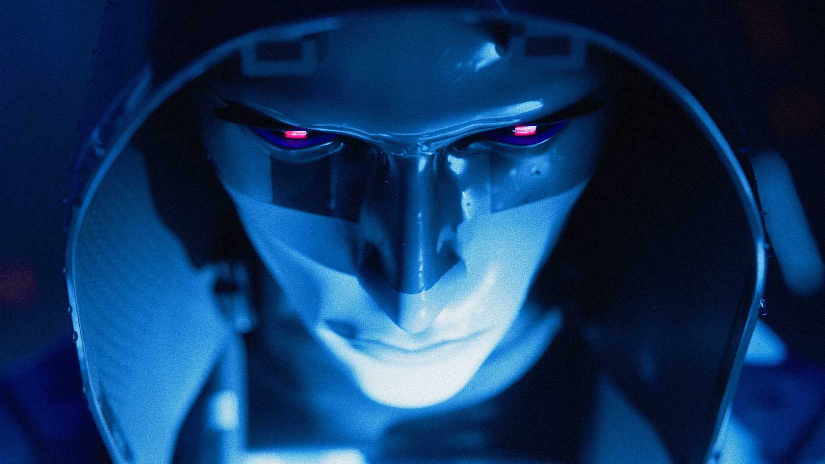 Close-up of a killer runner in a marathon