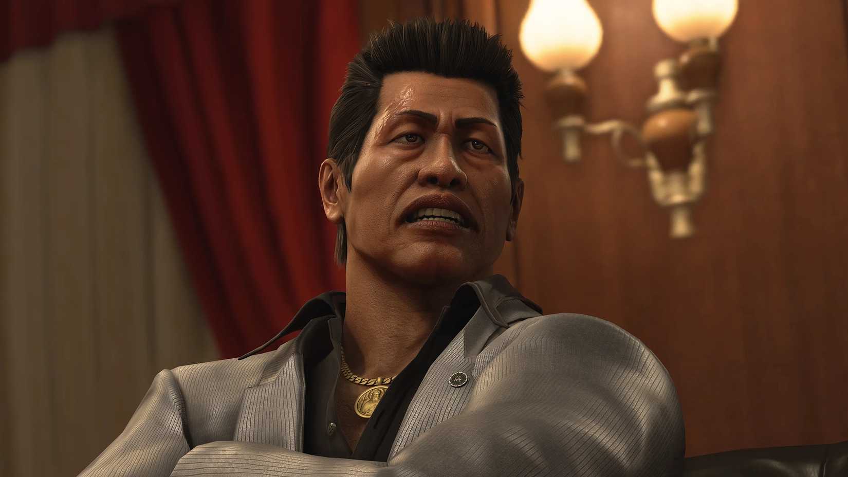 Goh Hamazaki with his arms crossed in Yakuza Kiwami 3