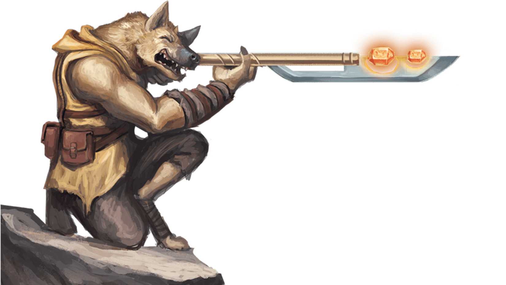A Gnoll Sniper preparing to shoot in DND.