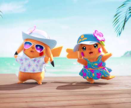 Twin Pikachus in Pokemon Winds and Waves