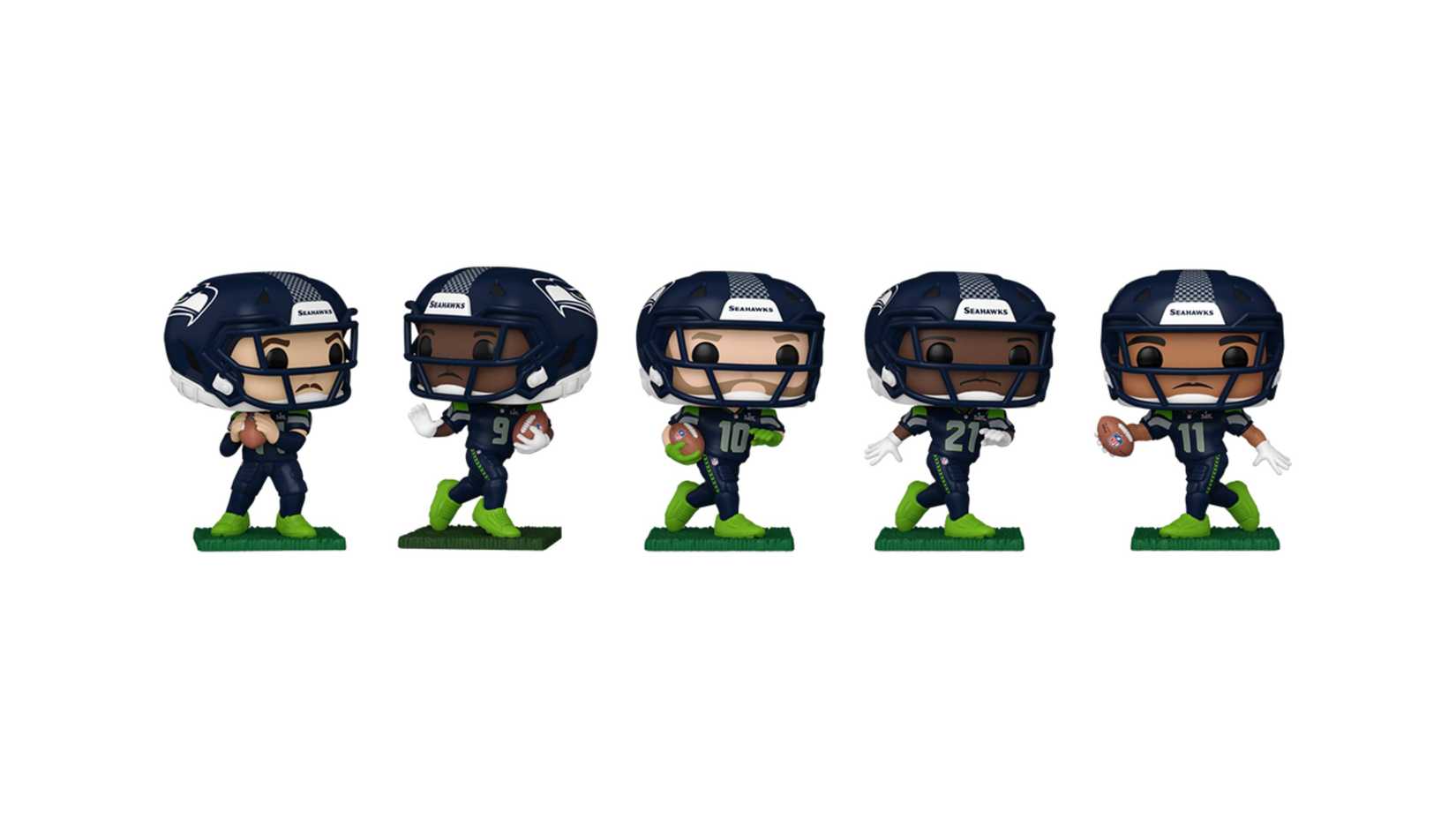 Seattle Seahawks Super Bowl Funko Pops.
