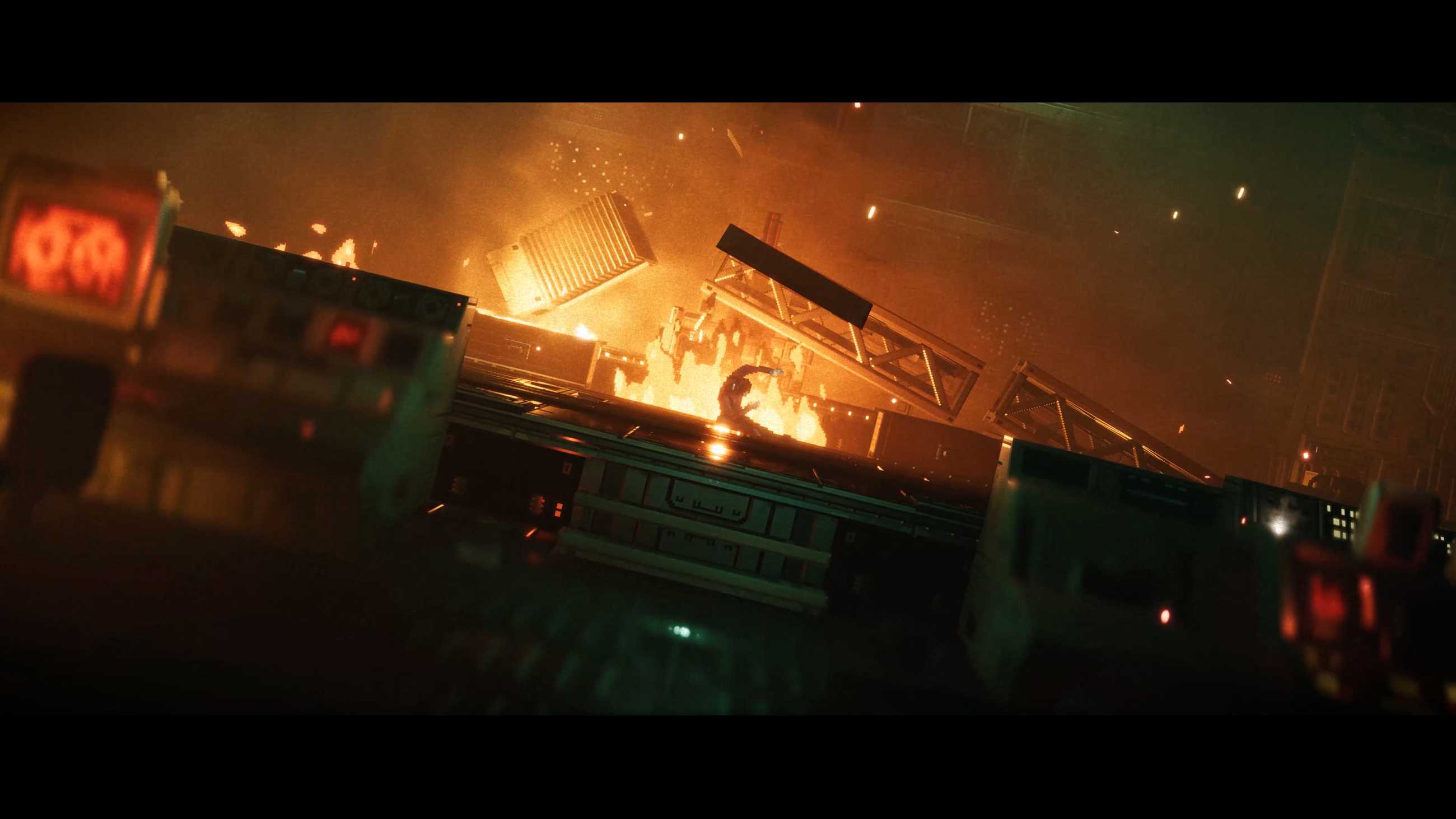 Reach dodging debris in an explosion on replaced.