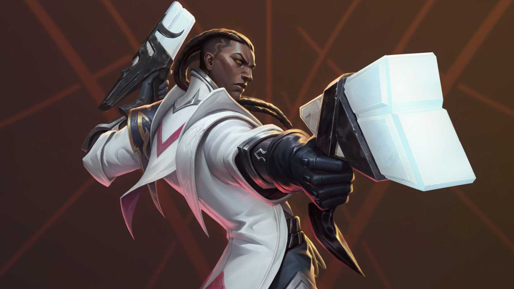 Riftbound Lucian Model With Background