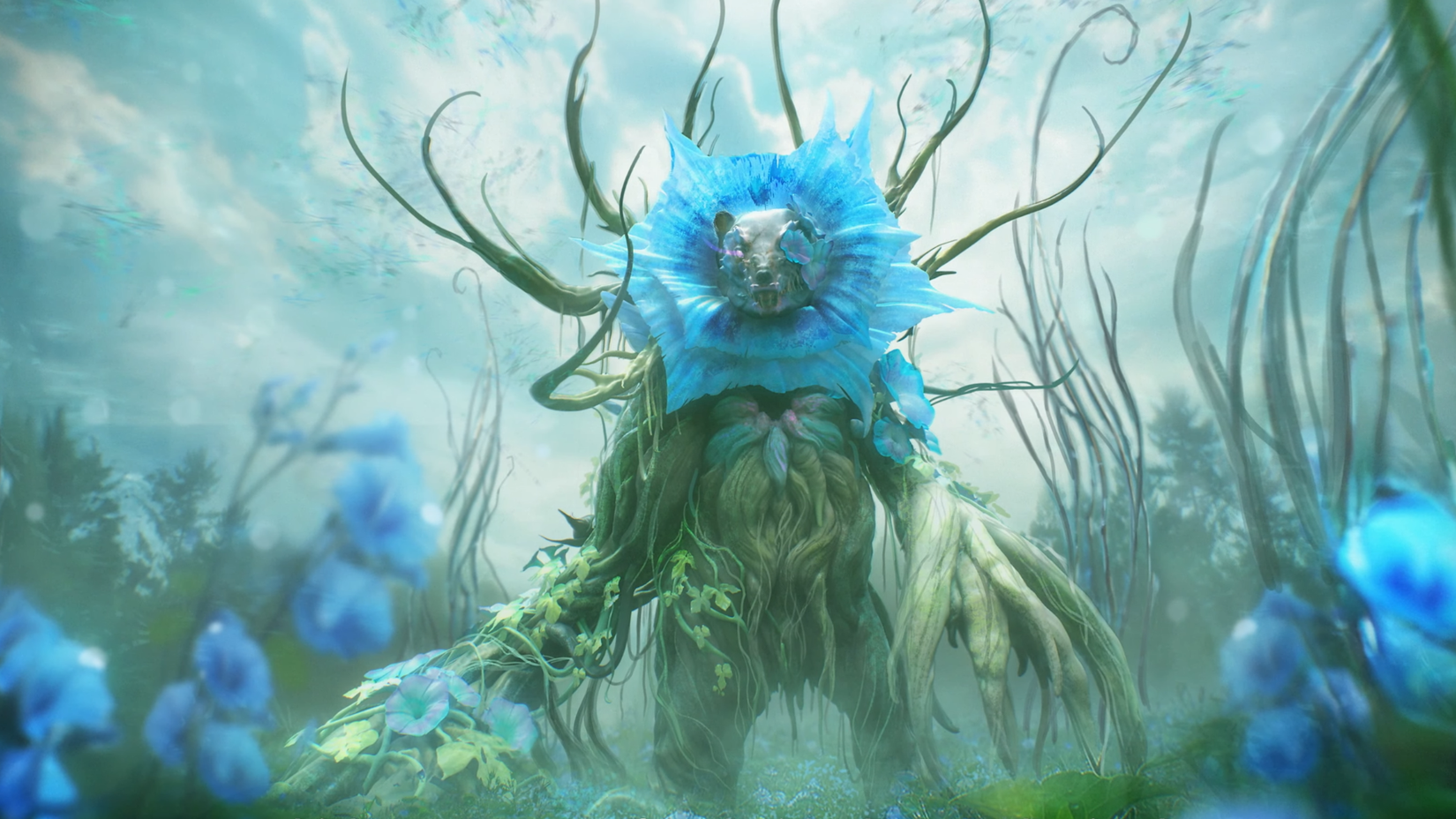a rodent like creature combined with a tree in beast of reincarnation. 