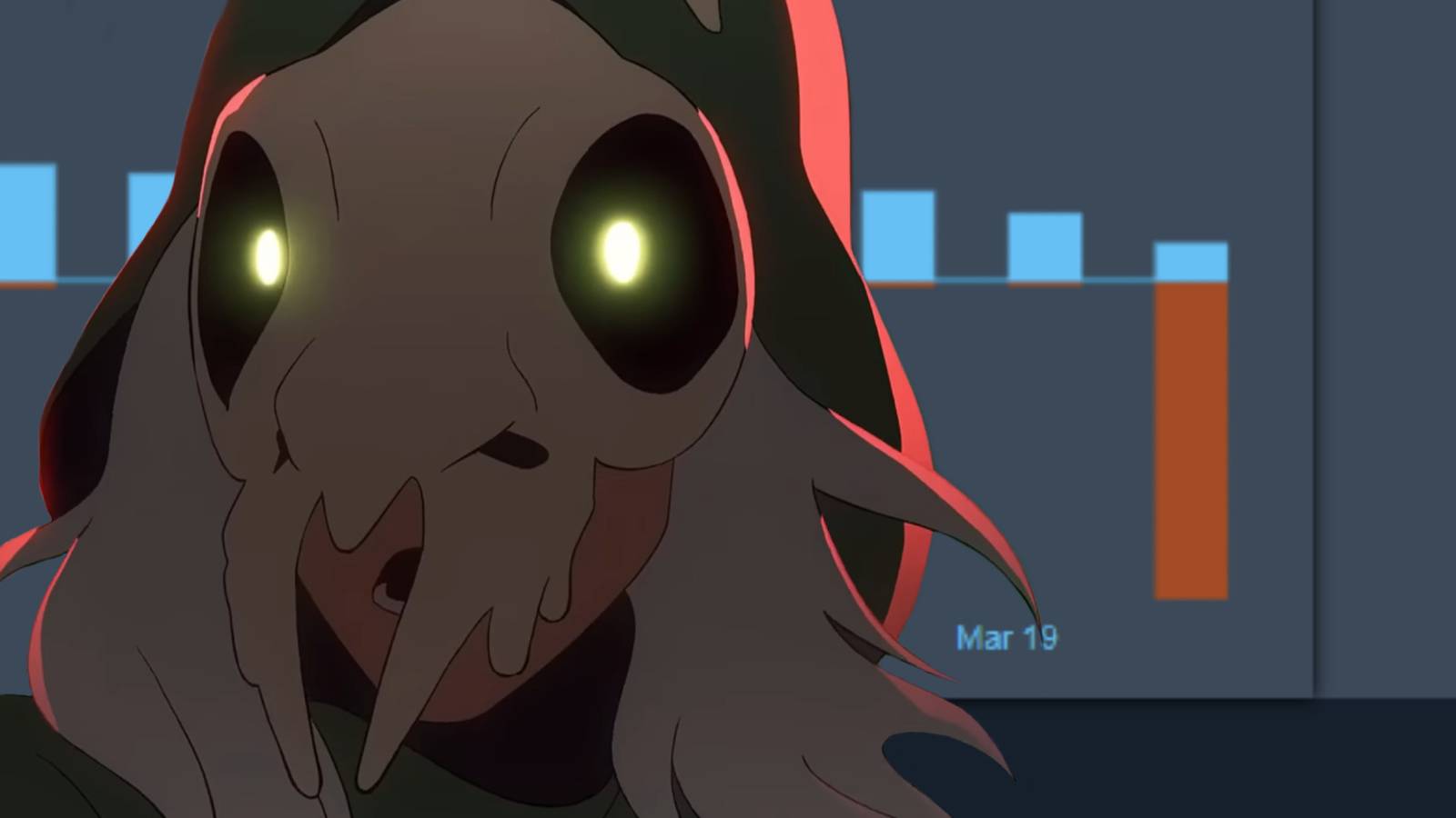A Slay the Spire 2 character in front of a large red bar.