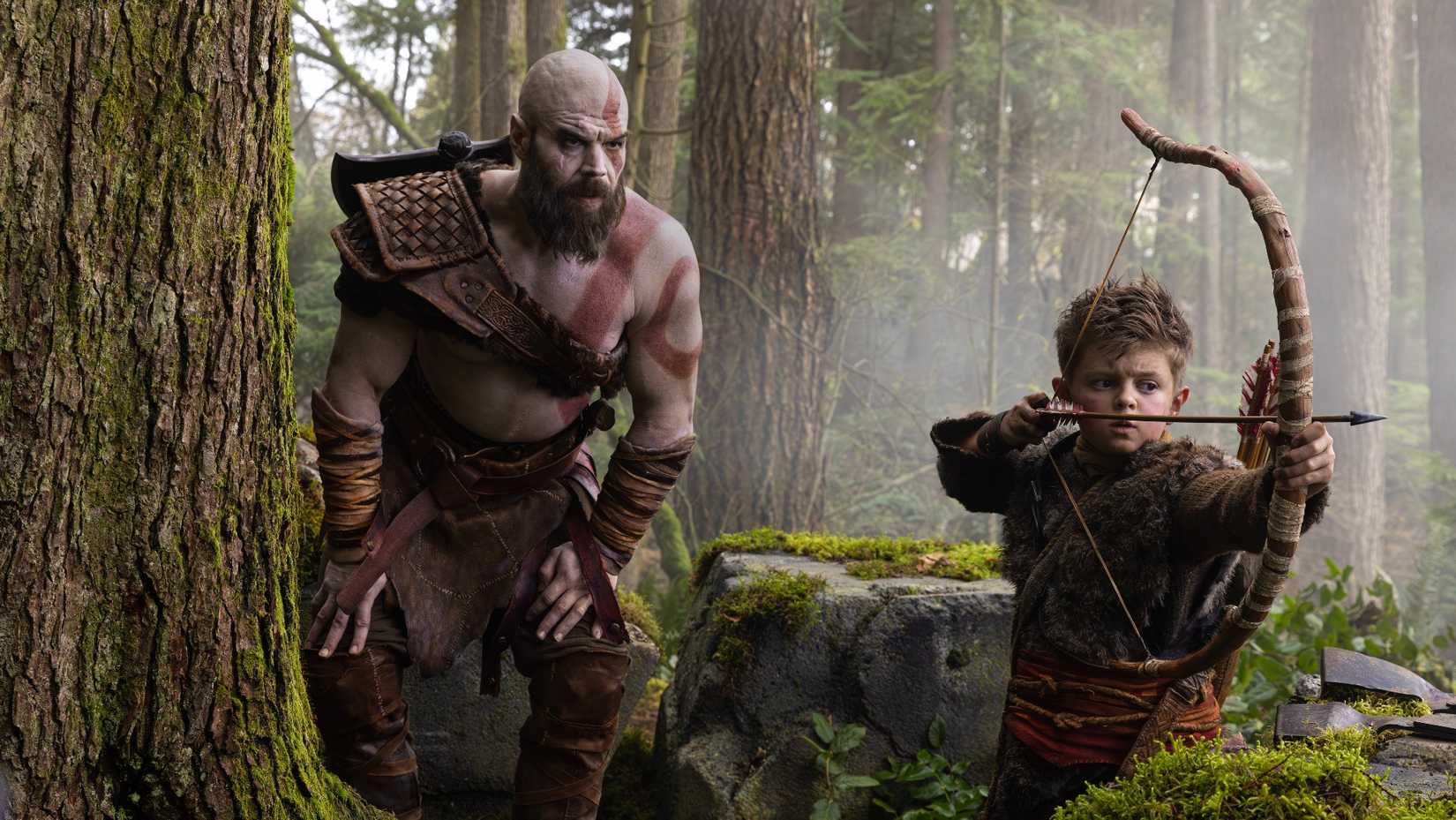 Ryan Hurst as Kratos in Amazon's God of War TV series.